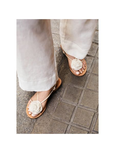 Leder sandale Alohas weiß