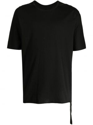 Bavlněné kožené tričko Isaac Sellam Experience černé