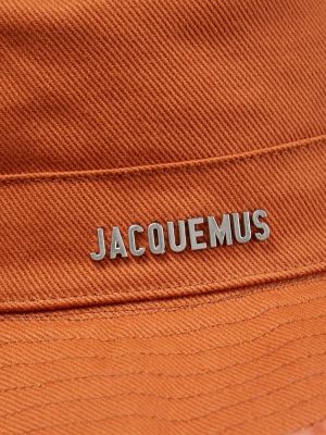 Bavlnená čiapka Jacquemus oranžová