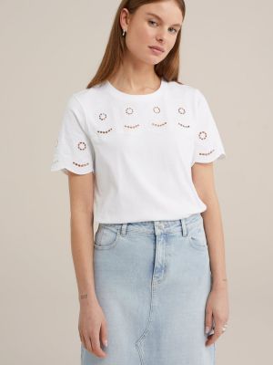 T-shirt We Fashion blanc