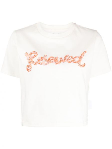 Koszulka z koralikami Izzue biała