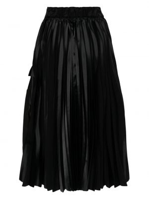Midi sukně Sacai černé