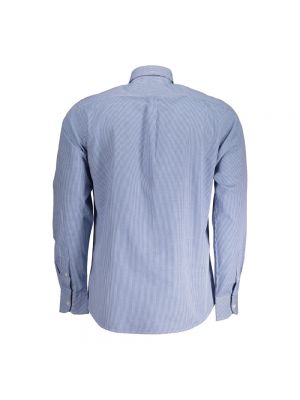 Camisa de algodón Harmont & Blaine azul