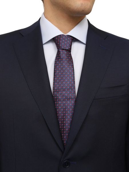 Шелковый галстук Giorgio Armani синий