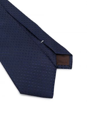 Cravate à imprimé en jacquard Canali bleu