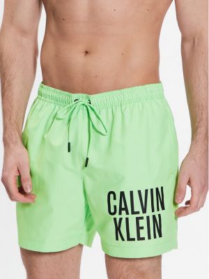 Σορτς Calvin Klein Swimwear πράσινο