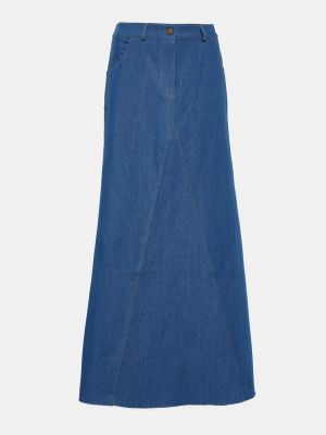 Джинсовая юбка с низкой талией Aya Muse синяя