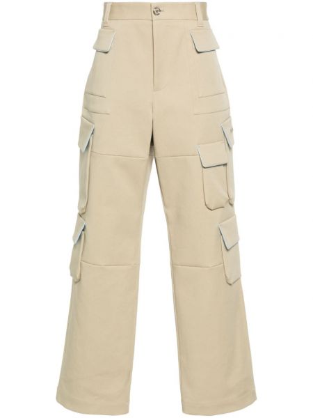 Cargo kalhoty s výšivkou Versace béžové