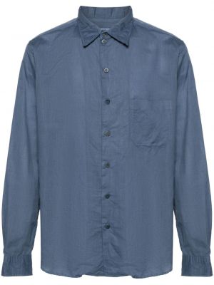 Košile s knoflíky Yohji Yamamoto modrá