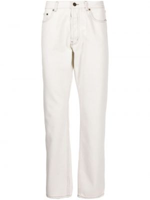 Voľné priliehavé džínsy Saint Laurent biela