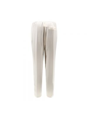 Pantalones de chándal de seda Semicouture blanco