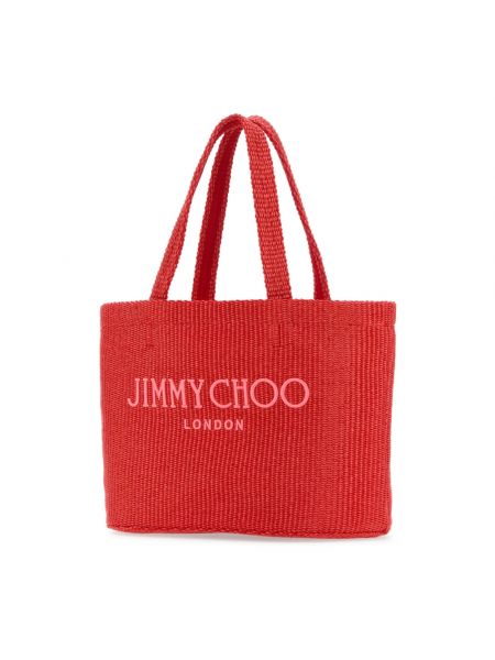 Bolso shopper Jimmy Choo rojo