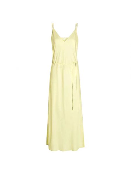 Sukienka midi Calvin Klein żółta