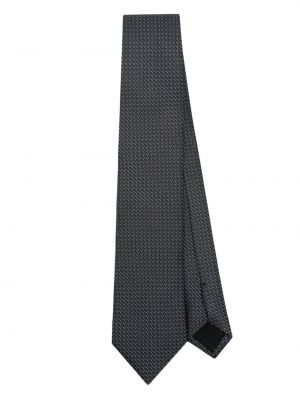 Cravată de mătase cu imprimeu geometric Boss