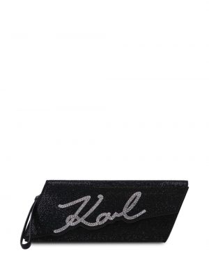 Clutch torbica Karl Lagerfeld crna