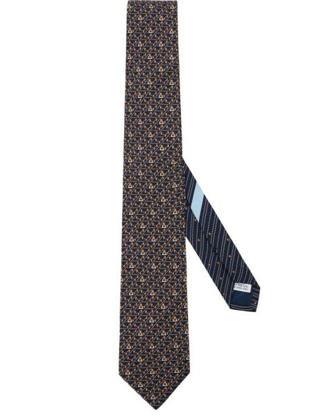 Zīda kaklasaite ar apdruku Ferragamo