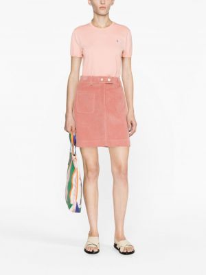 Manšestrové mini sukně Ps Paul Smith růžové