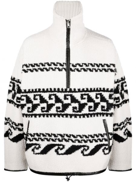 Trykt fleece lett jakke Isabel Marant