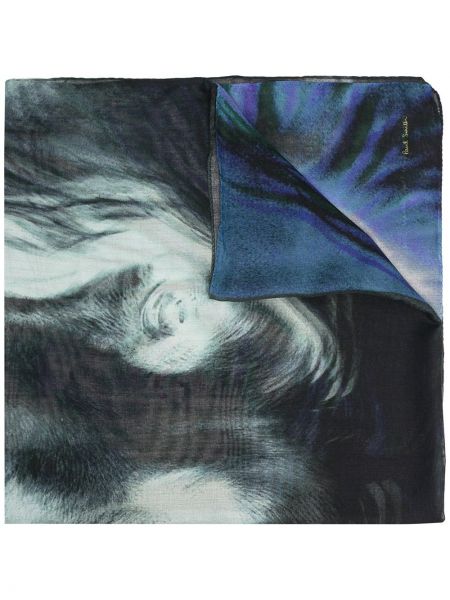 Bufanda con estampado con estampado abstracto Paul Smith azul