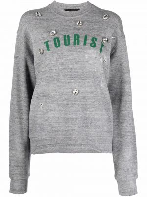 Krystaller sweatshirt Dsquared2 grå