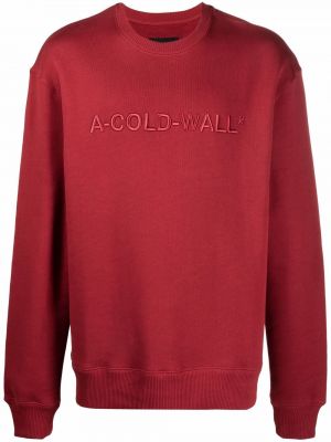 Βαμβακερός φούτερ με κέντημα A-cold-wall* κόκκινο