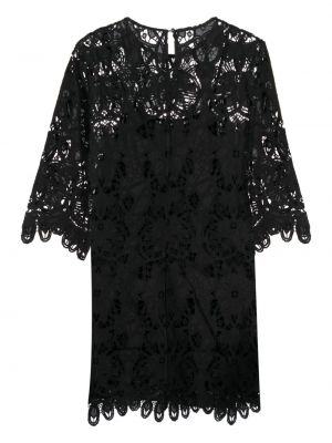 Krajkové koktejlové šaty Munthe černé