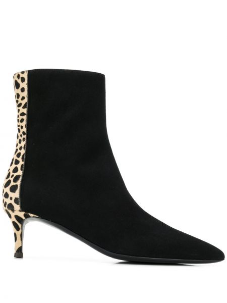 Čevlji do gležnjev z leopardjim vzorcem Giuseppe Zanotti črna