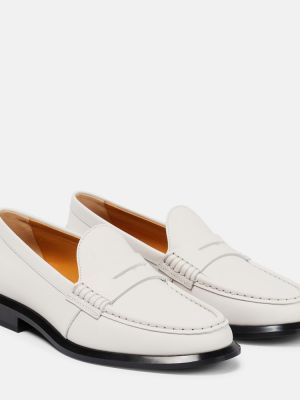 Loafers di pelle Tod's bianco