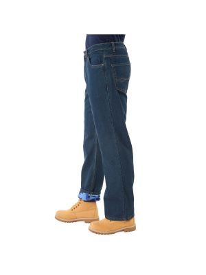 Флисовые джинсы с принтом свободного кроя Smith's Workwear