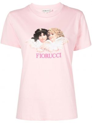 Rund hals t-skjorte Fiorucci rosa