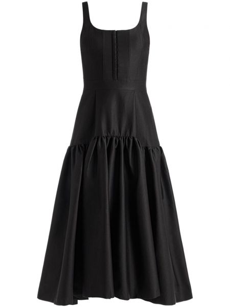 Αμάνικη μίντι φόρεμα Alice + Olivia μαύρο