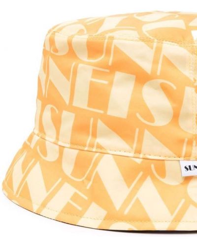 Beidseitig tragbare mütze mit print Sunnei gelb