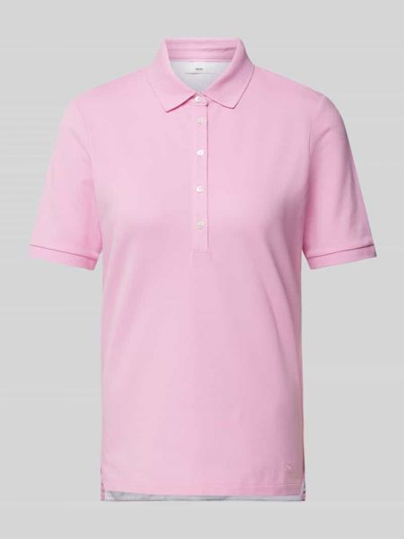 Koszulka w jednolitym kolorze Brax różowa