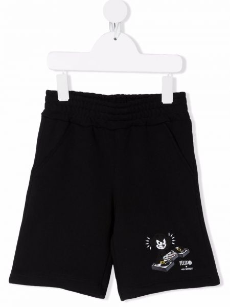 Trykt shorts for jenter Neil Barrett Kids svart