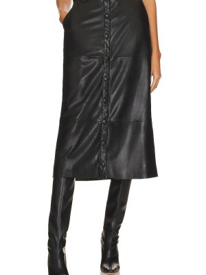 Кожаная юбка из искусственной кожи House Of Harlow 1960 черная
