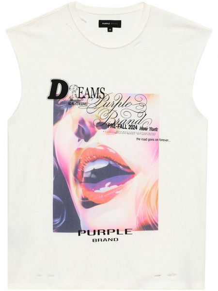Pamučna košulja s printom Purple Brand