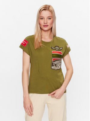 Priliehavé tričko Aeronautica Militare zelená