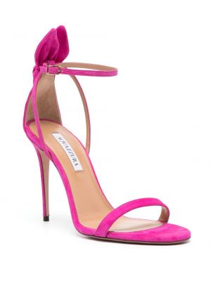 Sandales avec noeuds Aquazzura rose