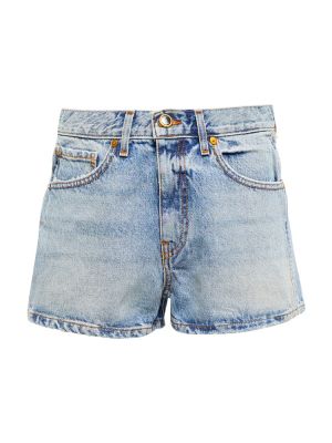 Shorts en jean taille haute Khaite bleu