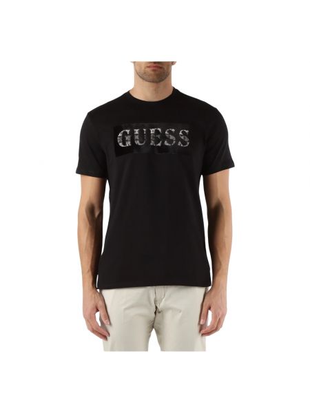 Koszulka slim fit Guess czarna