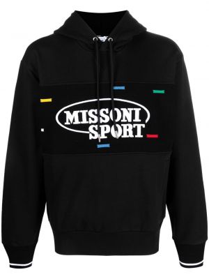 Hoodie mit stickerei Missoni schwarz