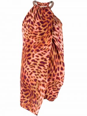 Leopard trykt topp Stella Mccartney rosa