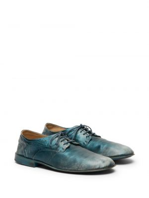 Iš natūralios odos oksfordo batai Marsell mėlyna