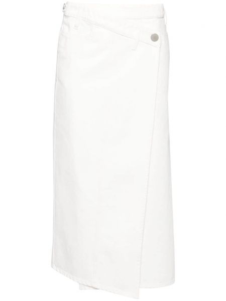 Ασύμμετρη φούστα τζιν Christian Wijnants λευκό