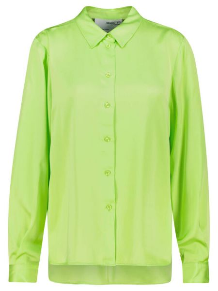 Блузка Selected Femme зеленая