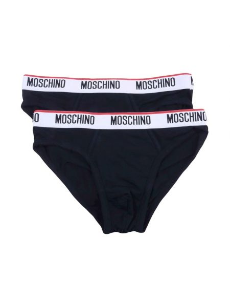 Czarne slipy Moschino