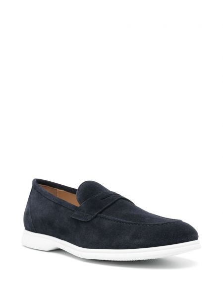 Seemisnahksed loafer-kingad Kiton sinine