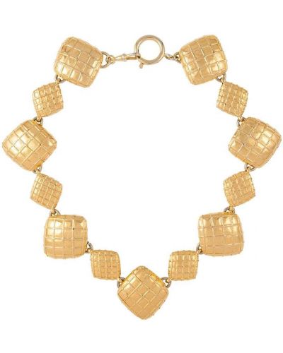 Collar acolchado Chanel Pre-owned dorado