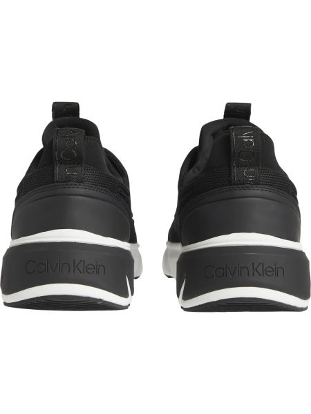 Sneakersy sznurowane koronkowe Calvin Klein czarne