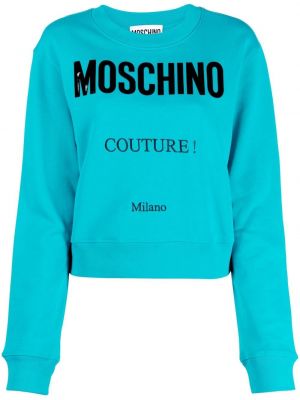 Trykt sweatshirt Moschino grønn